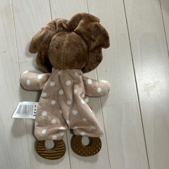 歯固めの付いたライオンのぬいぐるみの画像
