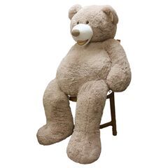 【JY-189】Costco コストコ Hugfun ハグファン ぬいぐるみ クマ ライトブラウン 134cmの画像