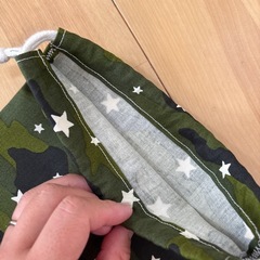 給食袋　巾着袋などに　星迷彩1の画像