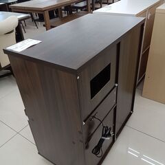 ★リユースのサカイ日立店★HJ7719  レンジ台 ダークブラウン H91.5×D45×W80 クリーニング済み の画像