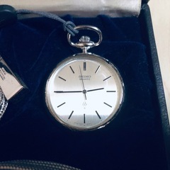 SEIKO 銀の懐中時計(クオーツ)の画像