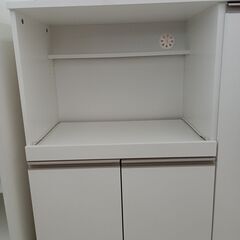 ★リユースのサカイ日立店★HJ7720  レンジ台 ホワイト NITORI  H89.5×D40×W90 クリーニング済み の画像