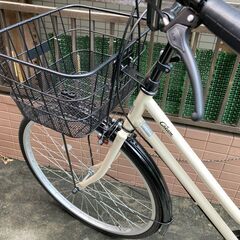 アサヒ Cream City 26インチ 外装6段 リアキャリア付き 綺麗の画像