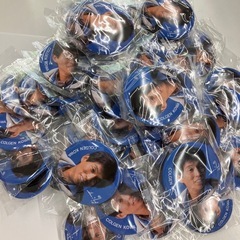 レア　非売品　明石家さんま　缶バッチ1個(大量取引も可)　説明を読んでくださいの画像
