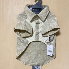 未使用品 LIFELIKE ライフライク リゾートアロハ ベージュ 犬 服 アロハシャツ アロハ 5号の画像