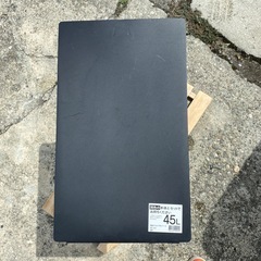 中古　ゴミ箱　45㍑　ブラック　消臭　スリム　ペダルペール　高さ55.5センチの画像