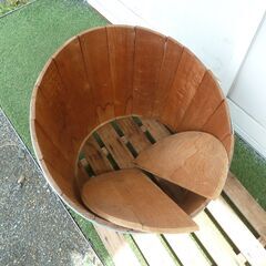 木製 斜め容器の画像