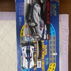 ミニ四駆　オーバル　ホーム　サーキット　コース　レーンチェンジ　おもちゃ　フルセット　すぐに遊べるの画像