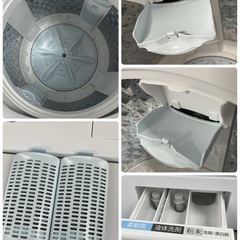 R733 ☀️ ジモティー限定価格！ TOSHIBA 洗濯機（7.0㎏) 22年製 AW-7DH2 ⭐ 動作確認済 ⭐ クリーニング済の画像