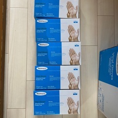 ビニール　手袋　TecoPapyrus 工業用　　Mサイズ　Lサイズ　5箱まとめての画像