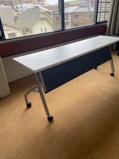 【残3台】長机（折りたたみキャスター付）