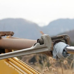 ユンボ　シリンダーシール交換　出張