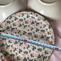 アンティーク風　　平皿とボウル皿2個セットの画像