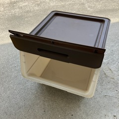 収納ケース　４段階オープン　ブラウンの画像