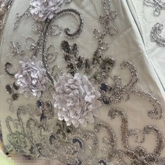 刺繍日傘折りたたみ傘 UPF50+ レディース おしゃれ晴雨兼用3段折りたたみ傘の画像