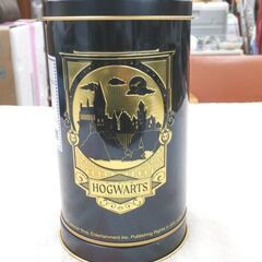 ハリーポッター オルゴール缶 ホグワーツデザイン USJ インテリア クッキー缶 西岡店の画像