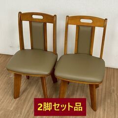 ☆コンパクト回転式チェアー(新品)《アウトレット》☆2脚セットの画像