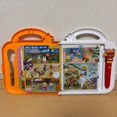【美品】アンパンマンおしゃべりいっぱい！ことばずかんスーパーデラックス　知育玩具の画像