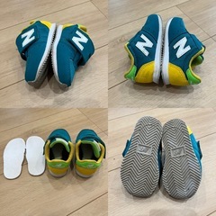 ニューバランス　IV220 12センチ　グリーン×イエローの画像