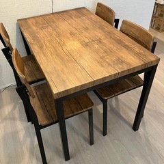 ダイニングテーブルセット　110cmの画像