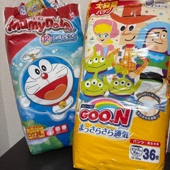 (受け渡し予定者決まり)おむつ4パックまとめて BIG＆BIGより大きいの画像