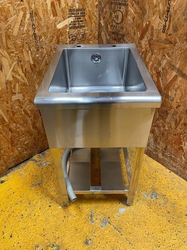 (s7481) 業務用 1槽シンク ステンレス 1槽シンク W450D600H800 流し台 飲食店 厨房用 直接引き取り歓迎大阪