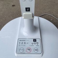 SHARPシャーププラズマクラスター扇風機ホワイト PJ-G3AS リモコン付き の画像