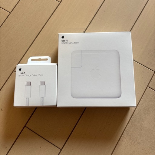 Apple iPhone MacBook USB-C 96w 充電器　USB-C 240W 2m