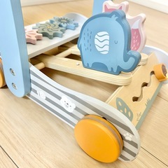 PolarB ベビーウォーカー　木製 手押し車　知育おもちゃの画像