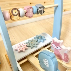 PolarB ベビーウォーカー　木製 手押し車　知育おもちゃの画像