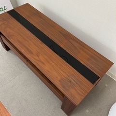 ローテーブル　引出し、マガジンラック付の画像