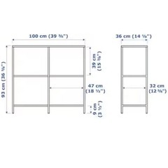 IKEA ガラスシェルフの画像