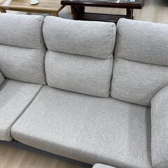 ★ジモティ割引あり★【リユースのサカイ野々市店】コーナーソファ ベージュ/グレー(幅)190×(奥行き)85×(高さ)90cm ※クリーニング済みの画像