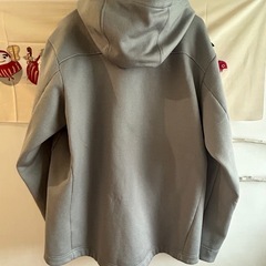 patagonia フリースパーカー M グレの画像