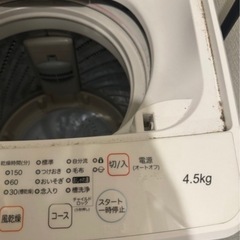 洗濯機4.5キロ&洗濯ラックの画像