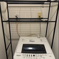 洗濯機4.5キロ&洗濯ラックの画像
