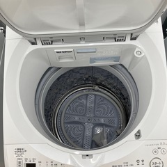 【取りに来られる方限定！】SHARP 洗濯機  ES-TX8J 2025年製の画像