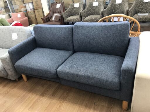 ★リユースのサカイ春日部店★KJ11720  2人掛けソファ グレー H80×W176×D80 クリーニング済み