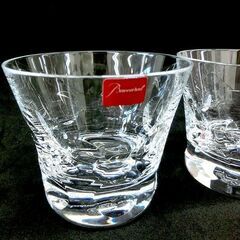 未使用■バカラ Baccarat ベルーガ タンブラー 2客セット ロックグラス クリスタルガラス 札幌 西区 西野店の画像