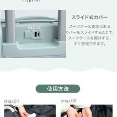 G　未使用/新品　訳あり特価　キャリーケース 充電 USBポート TSAロック キャリーバック キャリーバッグ スーツケース の画像