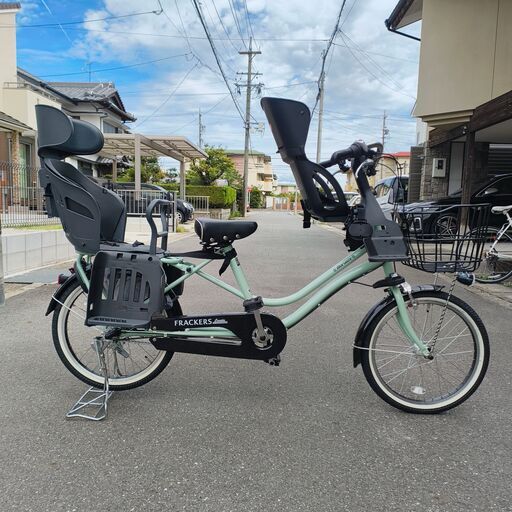 電動自転車 maruishi FRACKERS ベージュ 3人乗り対応 25☆ 丸石