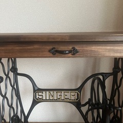 singer  アンティーク  デスク テーブルの画像