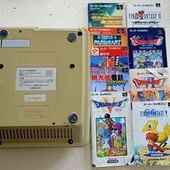 スーパーファミコン本体＋ソフトセットの画像