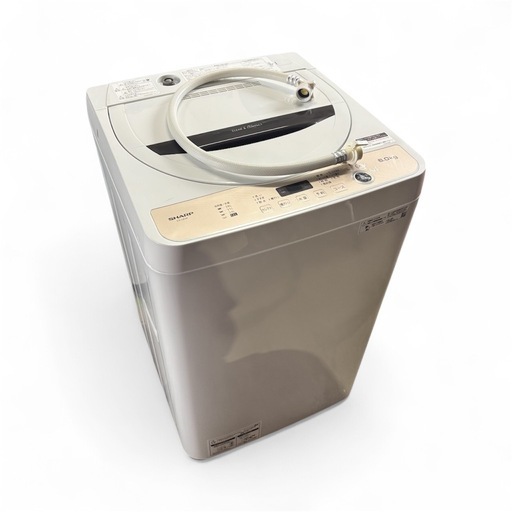 SHARP全自動電気洗濯機 ES-GE6F-T  6.0kg  簡易乾燥 送風機能