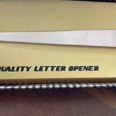 KING GOLD　レターオープナー　ペーパーナイフ　GUARANTEED QUALITY　全長約21cm　STAINLESS STEELの画像