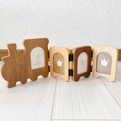 《美品》木製ベビーフォトフレームの画像