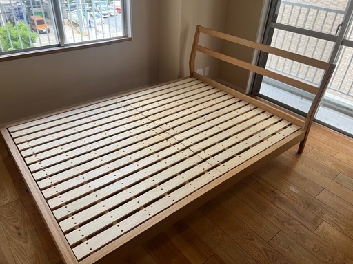 【無印良品シンプル定番】ダブルベッドフレーム