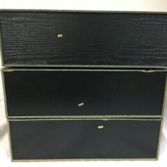 A2670　ビデオテープ　VHS　木製　収納BOX　収納ケース　24本収納　3個　レトロ　現状品の画像