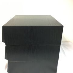 A2670　ビデオテープ　VHS　木製　収納BOX　収納ケース　24本収納　3個　レトロ　現状品の画像