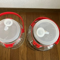 ガラス瓶　梅酒瓶　果実酒瓶　保存容器　2つセットの画像